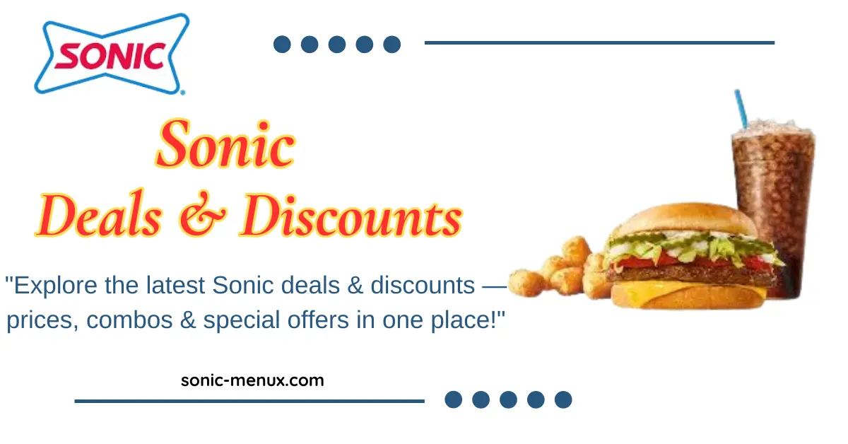 Sonic Drinks Menu 5